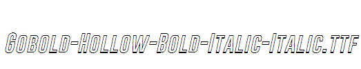 Gobold-Hollow-Bold-Italic-Italic