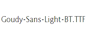 Goudy-Sans-Light-BT