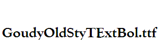 GoudyOldStyTExtBol