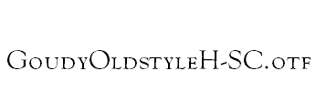 GoudyOldstyleH-SC