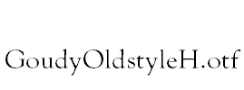 GoudyOldstyleH