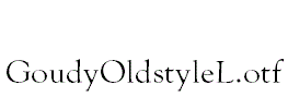 GoudyOldstyleL