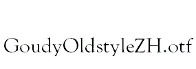 GoudyOldstyleZH