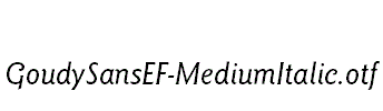 GoudySansEF-MediumItalic