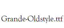 Grande-Oldstyle