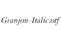 Granjon-Italic