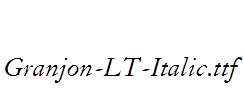 Granjon-LT-Italic