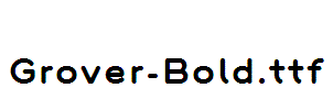 Grover-Bold