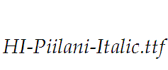 HI-Piilani-Italic