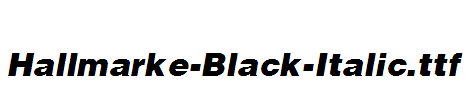 Hallmarke-Black-Italic