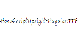 HandScriptUpright-Regular