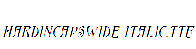 HardinCapsWide-Italic