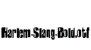 Harlem-Slang-Bold