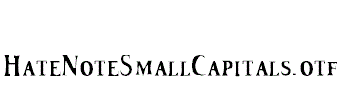 HateNoteSmallCapitals