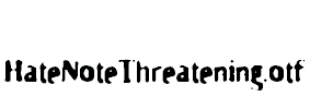 HateNoteThreatening