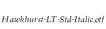 Hawkhurst-LT-Std-Italic