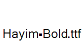 Hayim-Bold