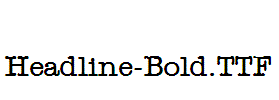 Headline-Bold