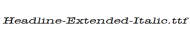 Headline-Extended-Italic