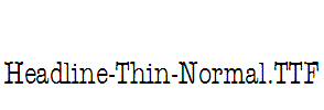 Headline-Thin-Normal