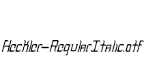 Heckler-RegularItalic