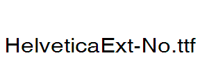 HelveticaExt-No