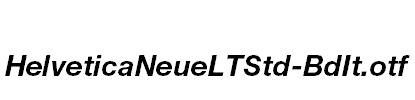 HelveticaNeueLTStd-BdIt