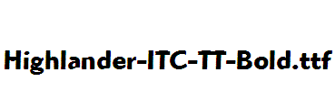 Highlander-ITC-TT-Bold