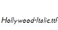 Hollywood-Italic