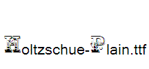 Holtzschue-Plain