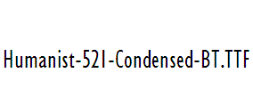 Humanist-521-Condensed-BT