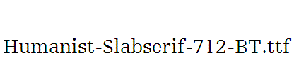 Humanist-Slabserif-712-BT