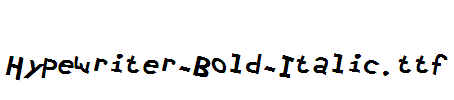 Hypewriter-Bold-Italic