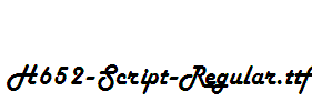 H652-Script-Regular