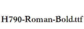 H790-Roman-Bold