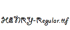 HENRY-Regular