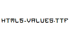 HTML5-Values