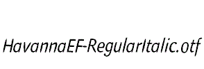 HavannaEF-RegularItalic