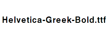 Helvetica-Greek-Bold