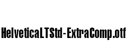 HelveticaLTStd-ExtraComp