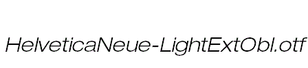 HelveticaNeue-LightExtObl