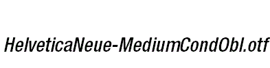 HelveticaNeue-MediumCondObl