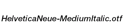 HelveticaNeue-MediumItalic