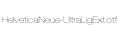 HelveticaNeue-UltraLigExt