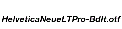 HelveticaNeueLTPro-BdIt