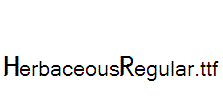 HerbaceousRegular