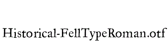 Historical-FellTypeRoman