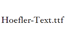 Hoefler-Text