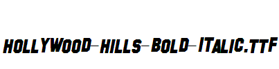 Hollywood-Hills-Bold-Italic