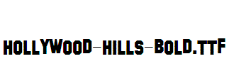 Hollywood-Hills-Bold